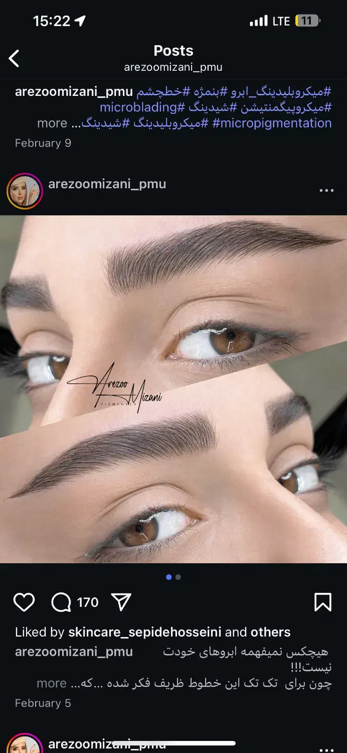 مدل برای میکرو بلیدینگ ابرو|خدمات آرایشگری و زیبایی|محمدشهر, شهرک نگین|دیوار