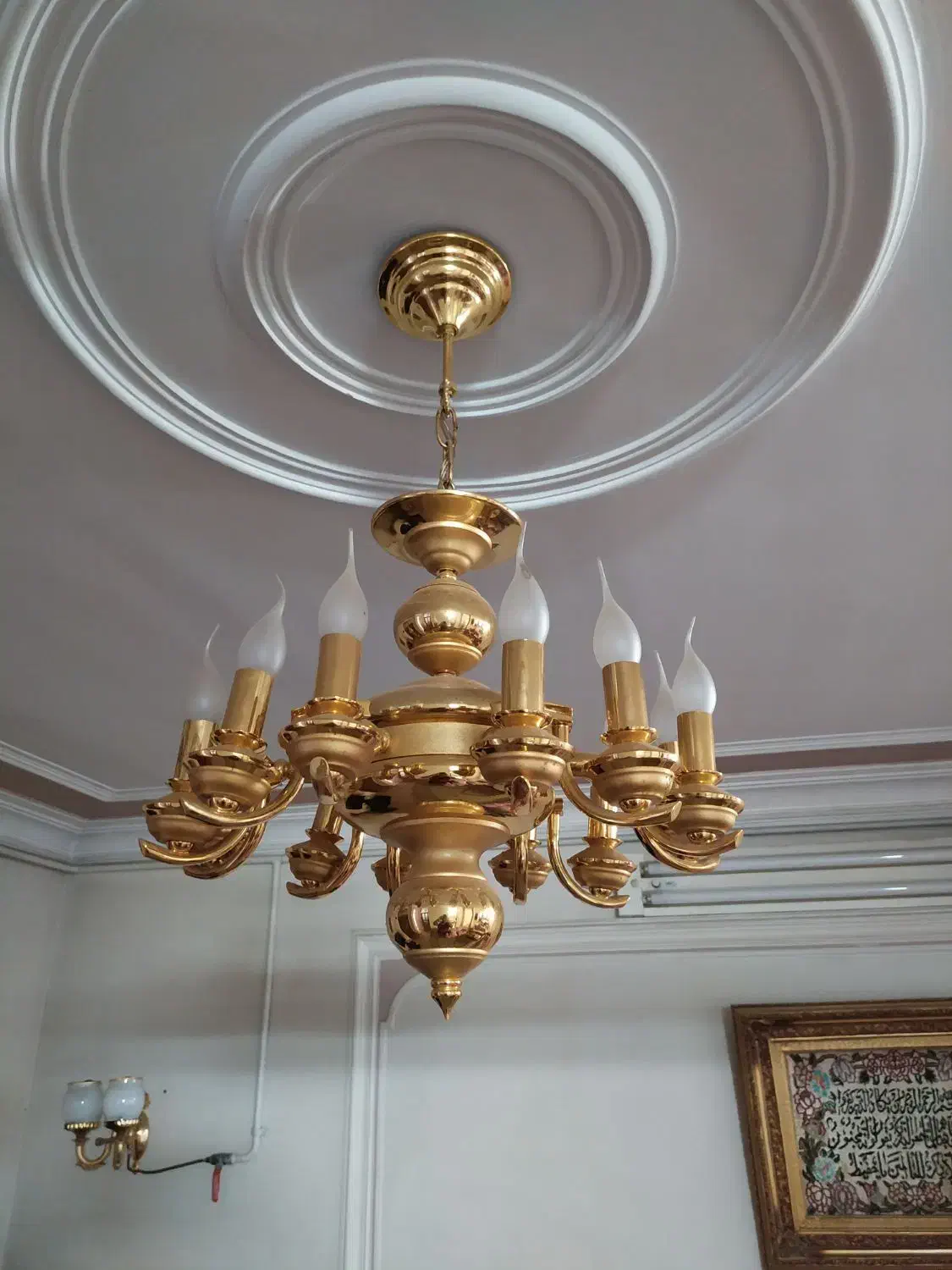 لوستر کلاسیک|لوستر و چراغ آویز|خرم‌آباد, |دیوار