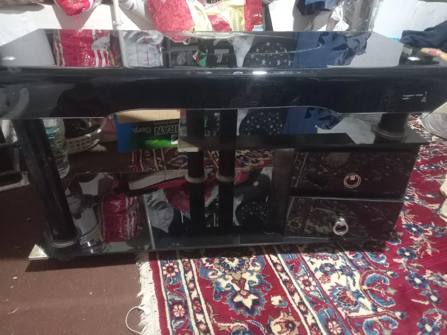 فروش میز تلویزیون مشکی رنگ|میز تلویزیون|سنقر, |دیوار