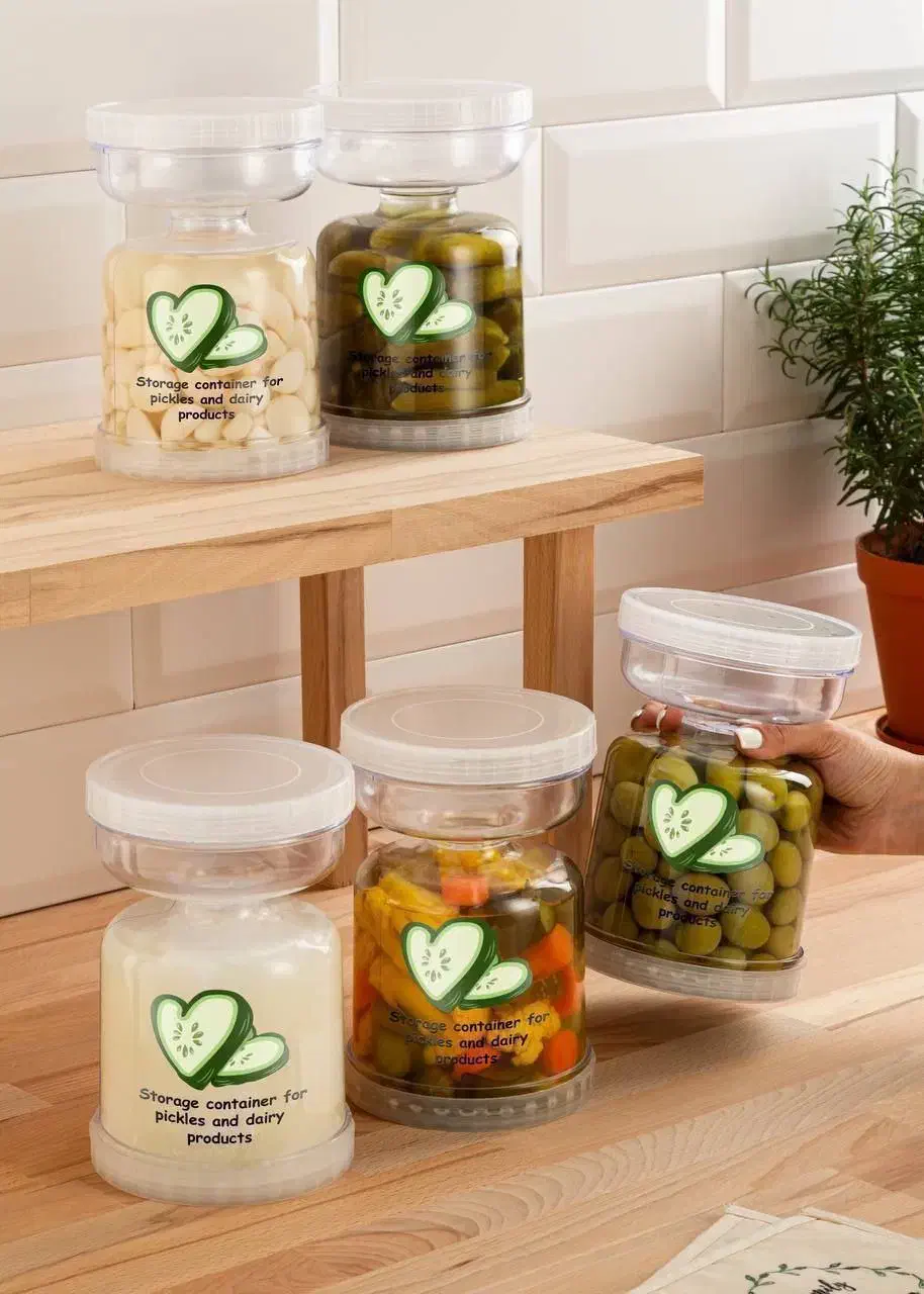 ظرف نگهداری ترشی و پنیر اکام اکرولیک|ظروف نگهدارنده، پلاستیکی، یک‌بارمصرف|سیرجان, |دیوار