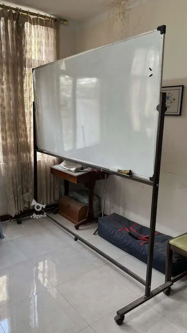 تخته وایت برد پایه دار بزرگ مغناطیسی|لوازم التحریر|ساری, |دیوار