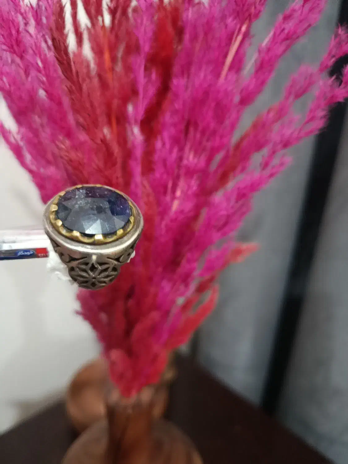 انگشتر نقره یاقوت کبود|جواهرات|خرم‌آباد, |دیوار