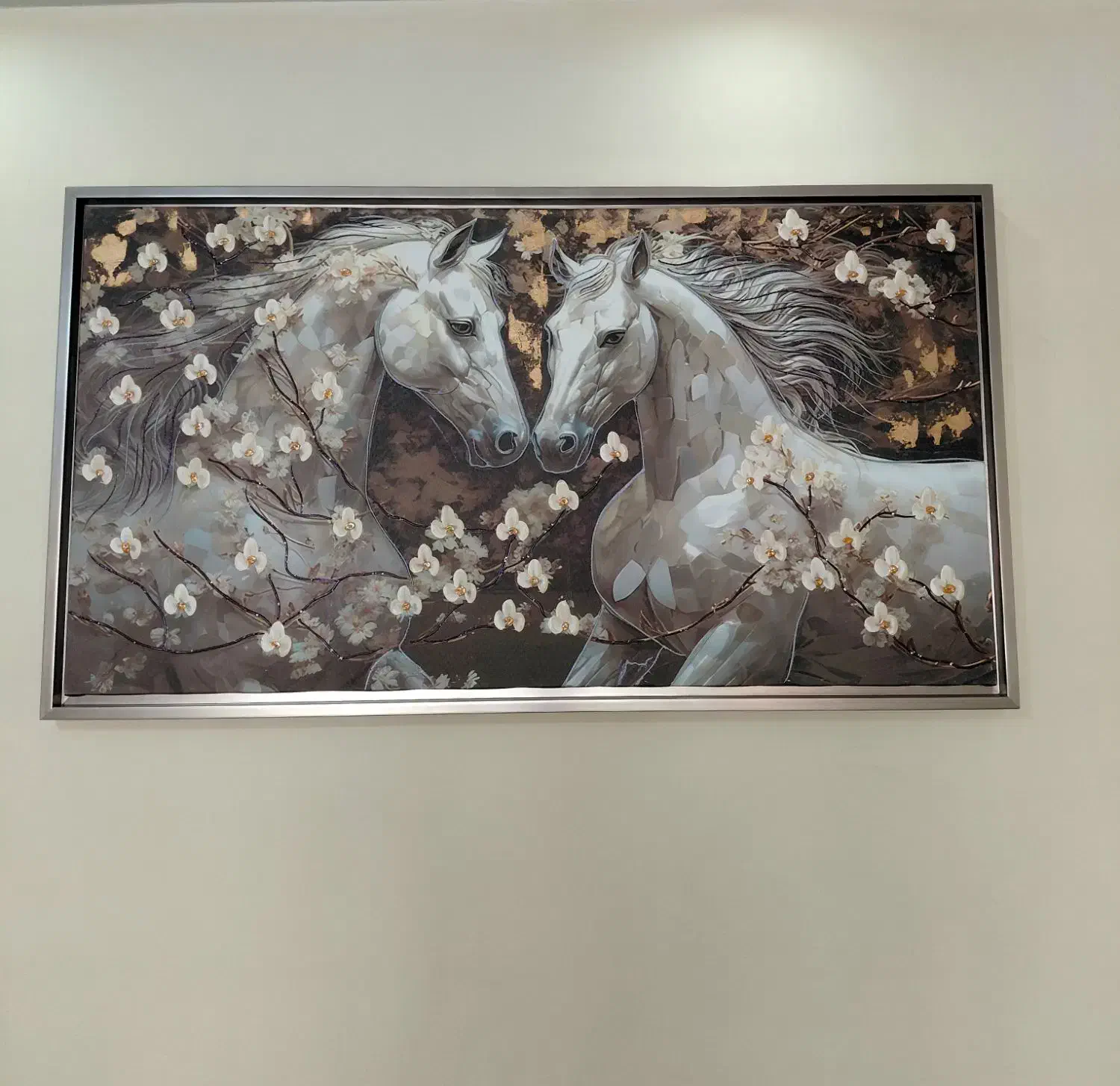 تابلو دیواری تلفیقی با کار دست|تابلو، نقاشی، عکس|تهران, امام زاده عبدالله|دیوار