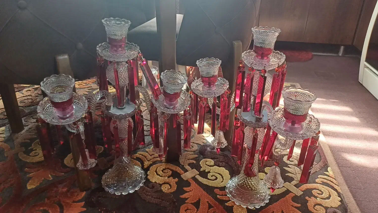 جفت شمعدان باکارات|صنایع دستی و سایر لوازم تزئینی|کرمان, |دیوار