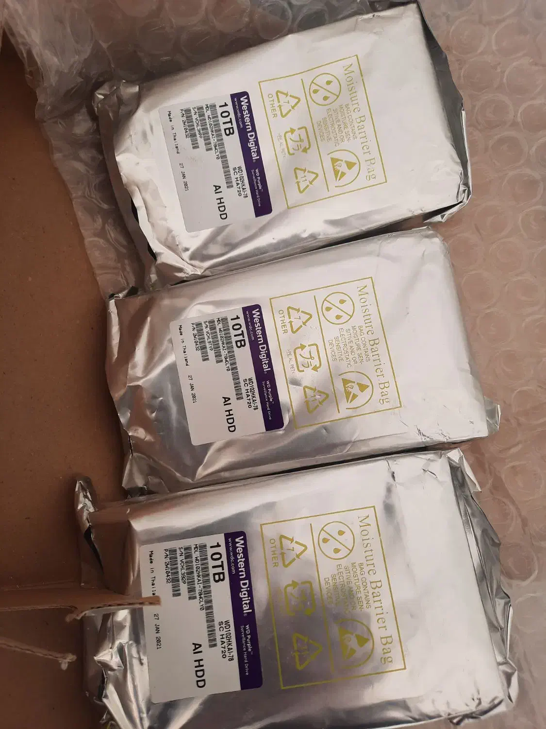 هارد 10 ترابابت وسترن بنفش آکبند اصلی|قطعات و لوازم جانبی رایانه|خمینیشهر, |دیوار