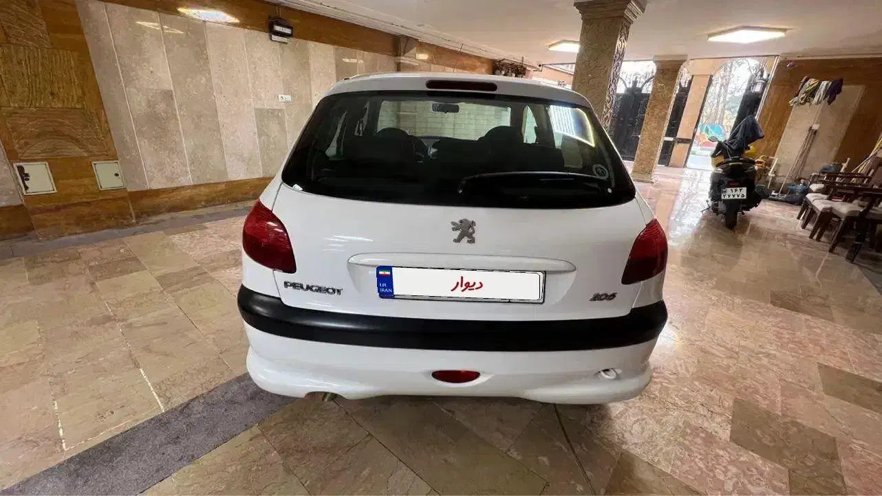 پژو206 تیپ ۲ بدون رنگ بدون خال مشابه صفر مدل1389|خودرو سواری و وانت|کهریزک, |دیوار