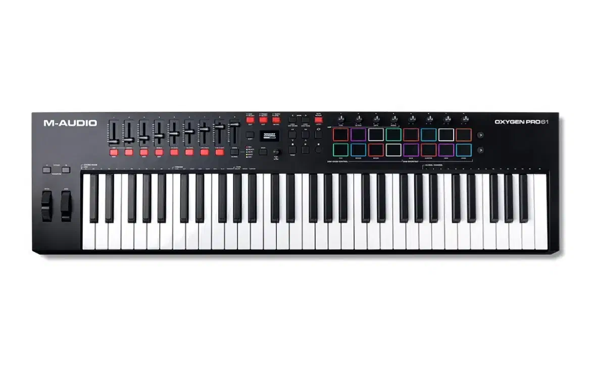 M-Audio Oxygen Pro 61 میدی کنترلر (۵ اکتاو کامل )|پیانو، کیبورد، آکاردئون|اهواز, دانشگاه چمران|دیوار