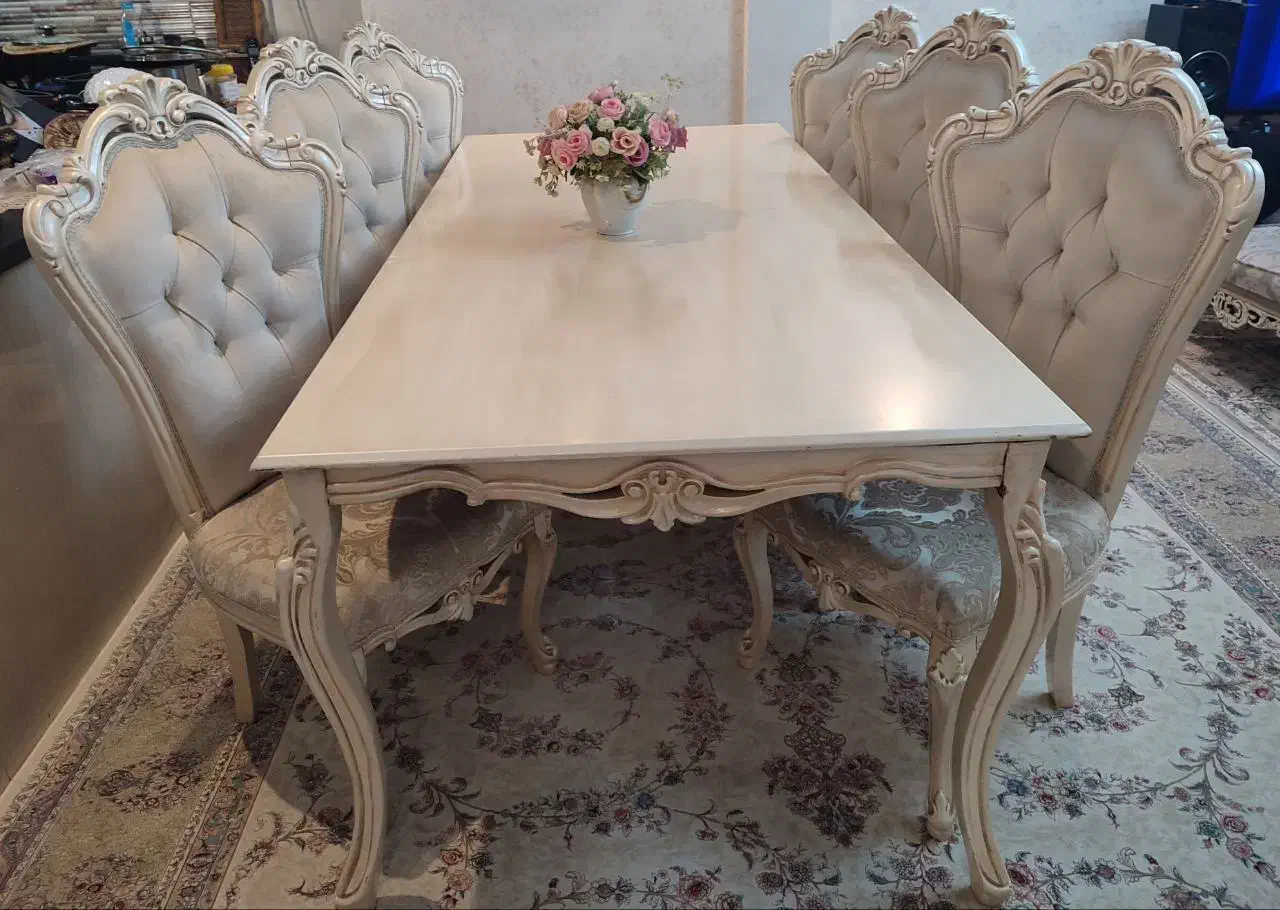 میز و صندلی غذاخوری 8نفره|میز و صندلی غذاخوری|تهران, تسلیحات|دیوار