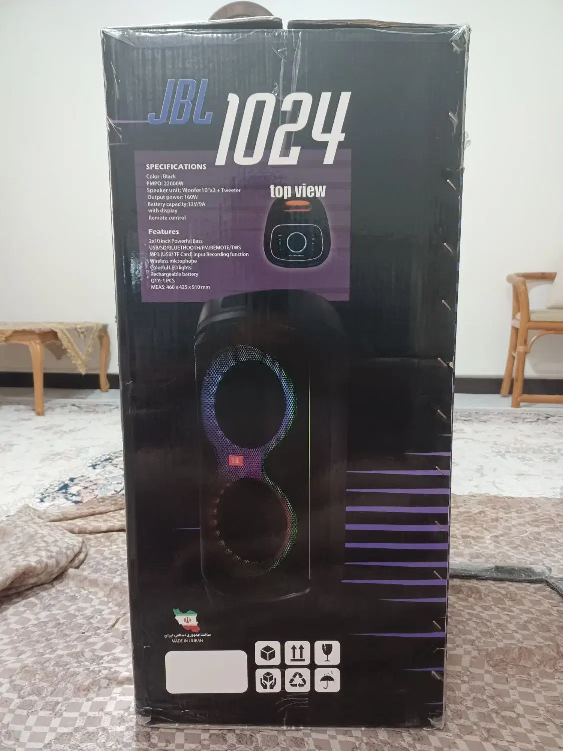 اسپیکر چمدانی جی بی ال مدل JBL PartyBox 1024|سیستم صوتی خانگی|اندیشه, اندیشه فاز ۱|دیوار