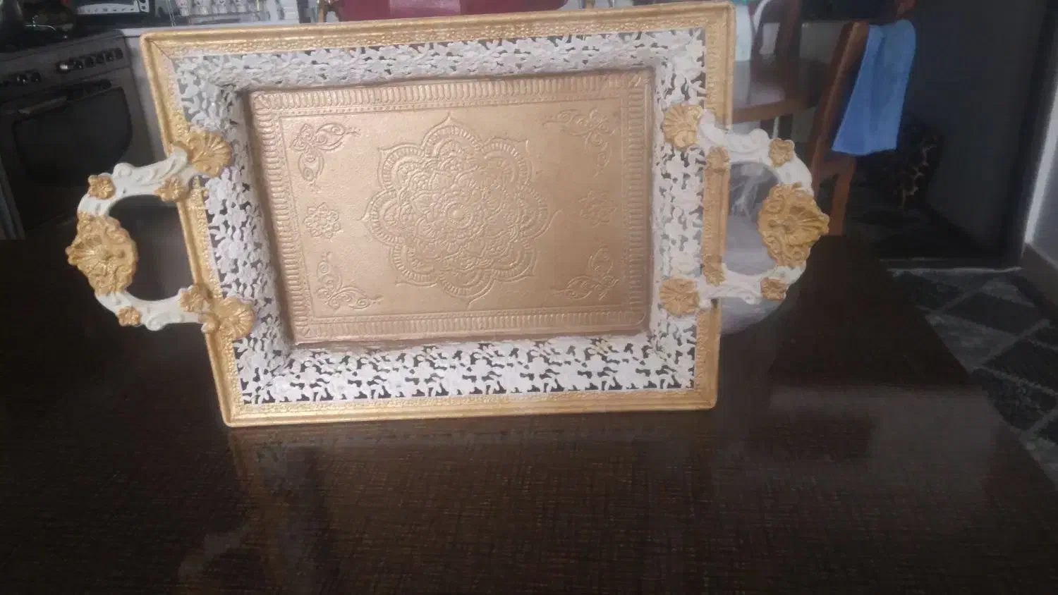 سینی دو کوپاز شده|ظروف سرو و پذیرایی|تربتحیدریه, شهرک ولیعصر|دیوار