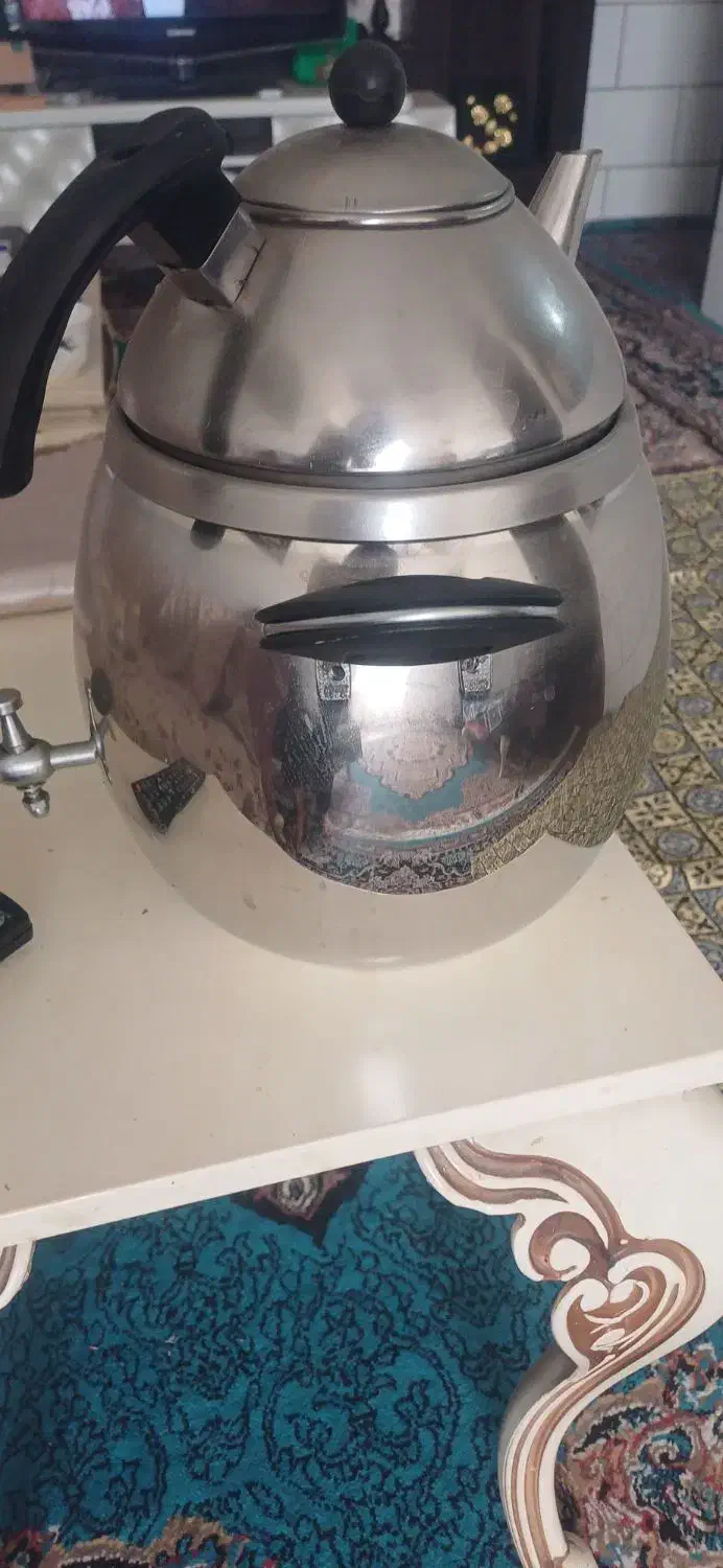 سماوروقوری استیل|سماور، چای‌ساز، قهوه‌ساز|کرمان, |دیوار