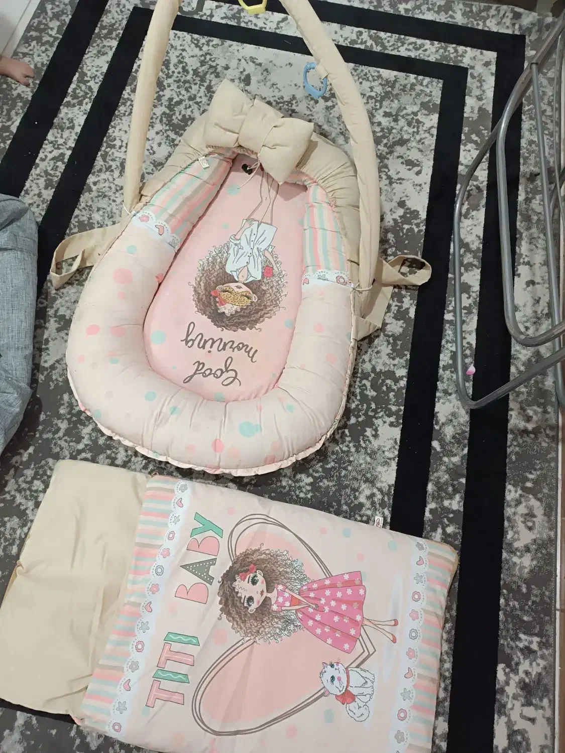 ست تشک بازی و قنداق فرنگی|اسباب و اثاث بچه|ری, منصوریه منگل|دیوار