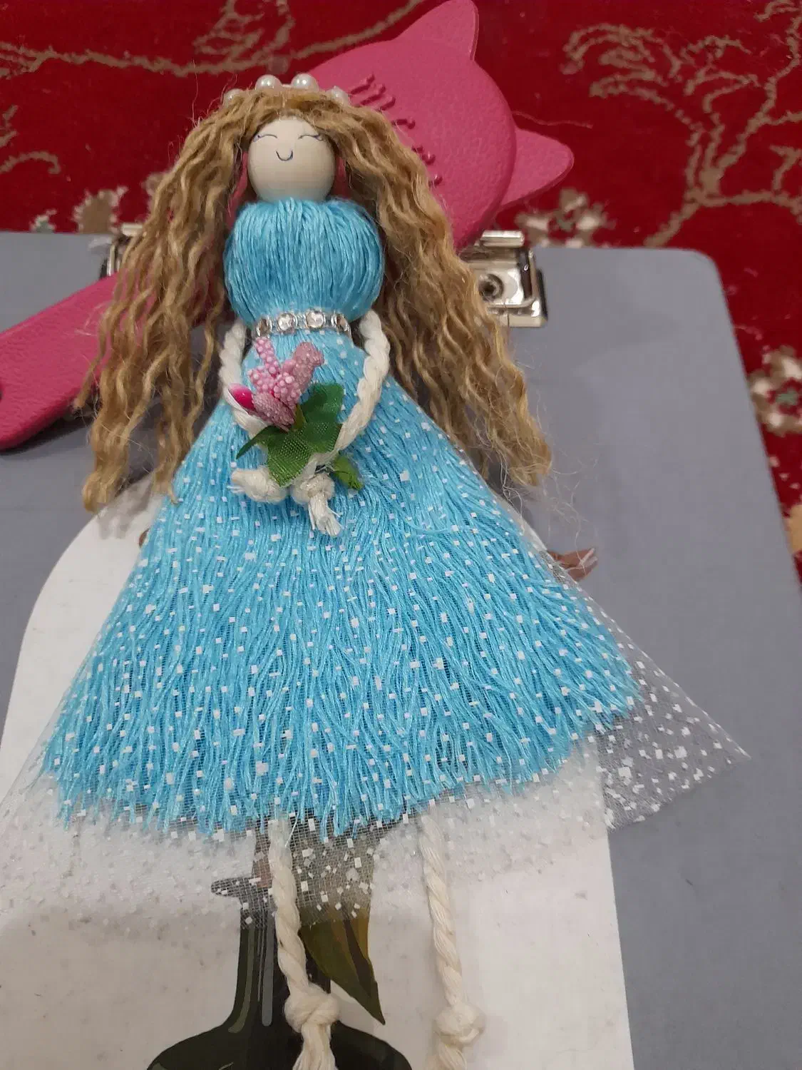 انواع کار مکرومه و گیفت عروس و عروسک و سبد|صنایع دستی و سایر لوازم تزئینی|هندیجان, |دیوار