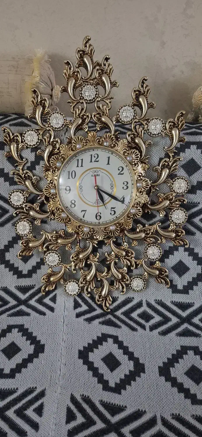 ساعت طلایی|ساعت دیواری و تزئینی|قدس, شهرک فرزان|دیوار