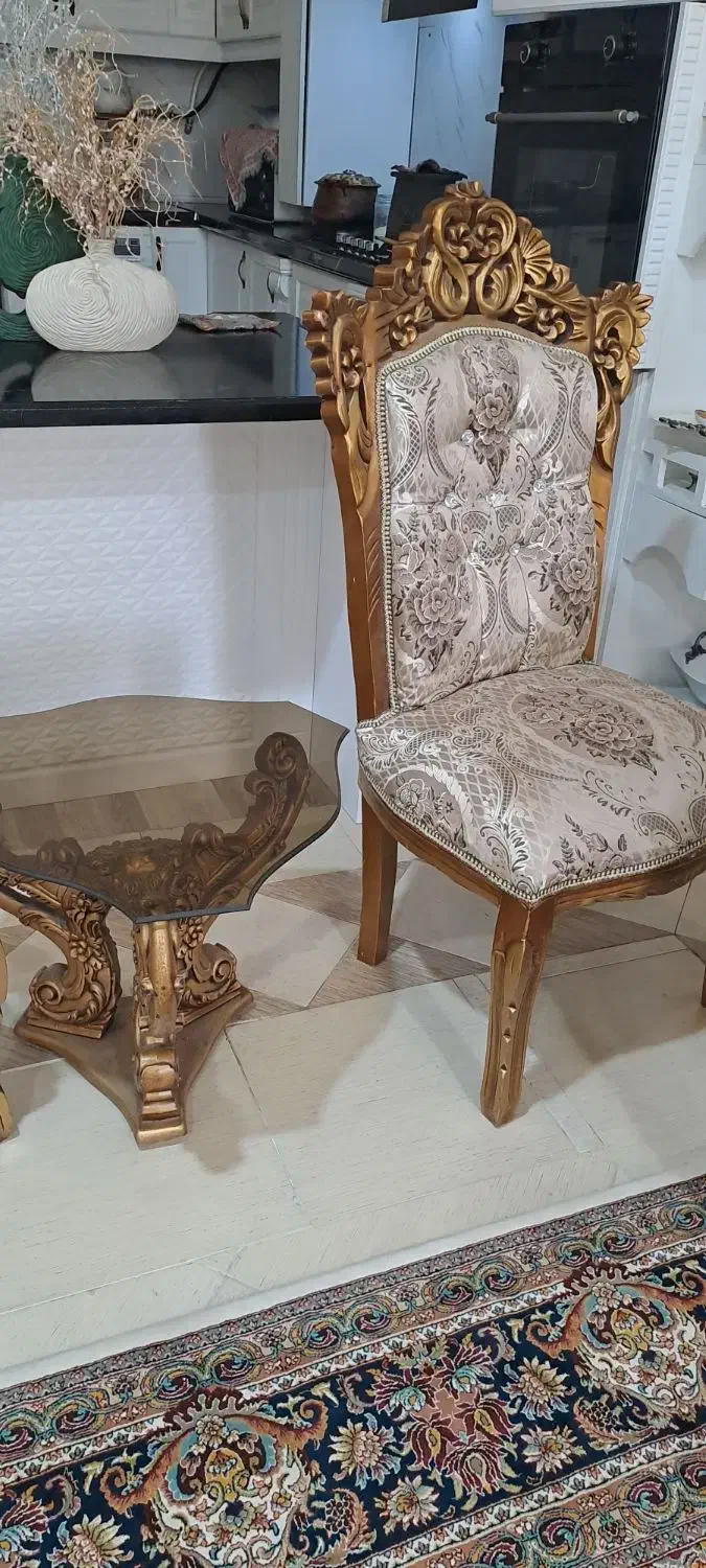 مبل سلطنتی ۹نفره|مبلمان خانگی و میز عسلی|فسا, |دیوار