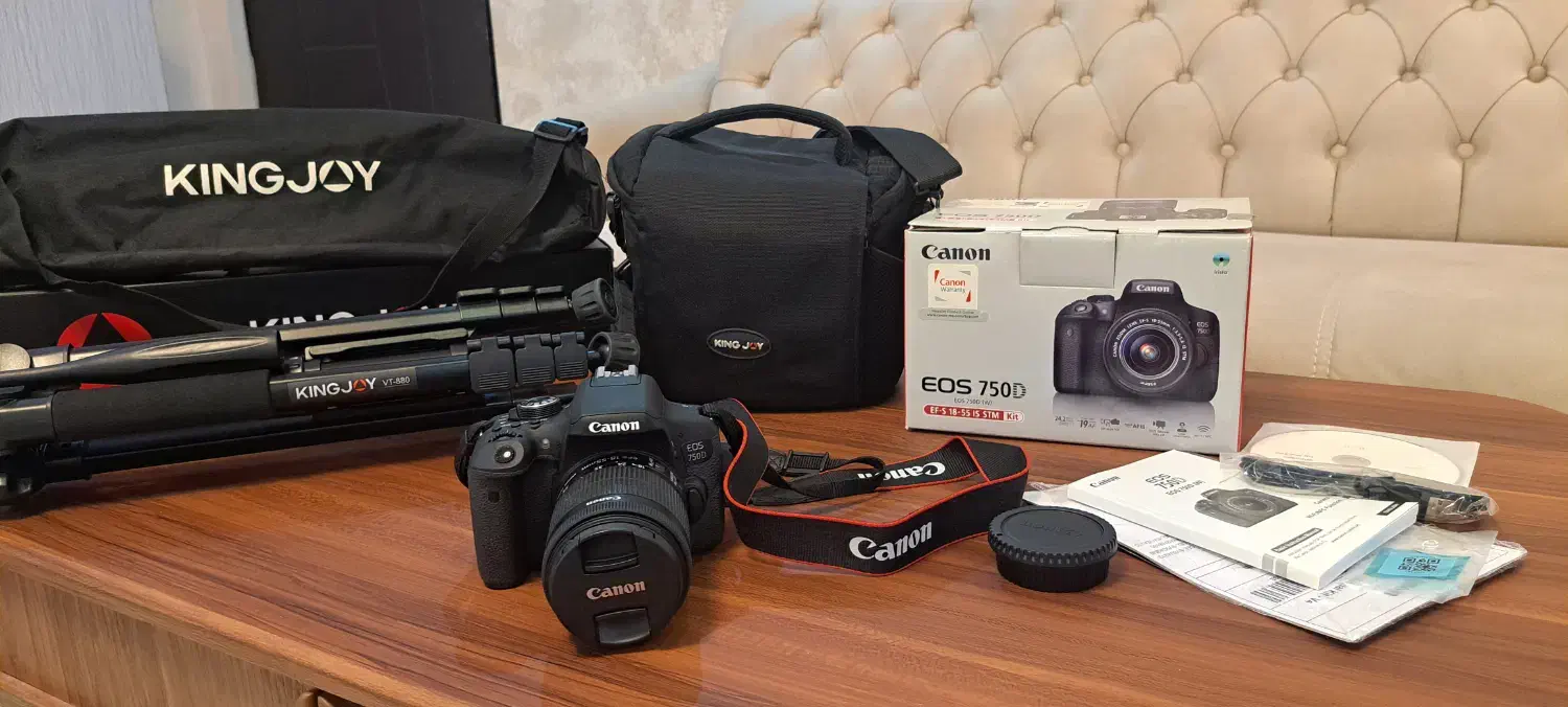 دوربین کنون ۷۵۰d|دوربین عکاسی و فیلمبرداری|رشت, چله خانه|دیوار