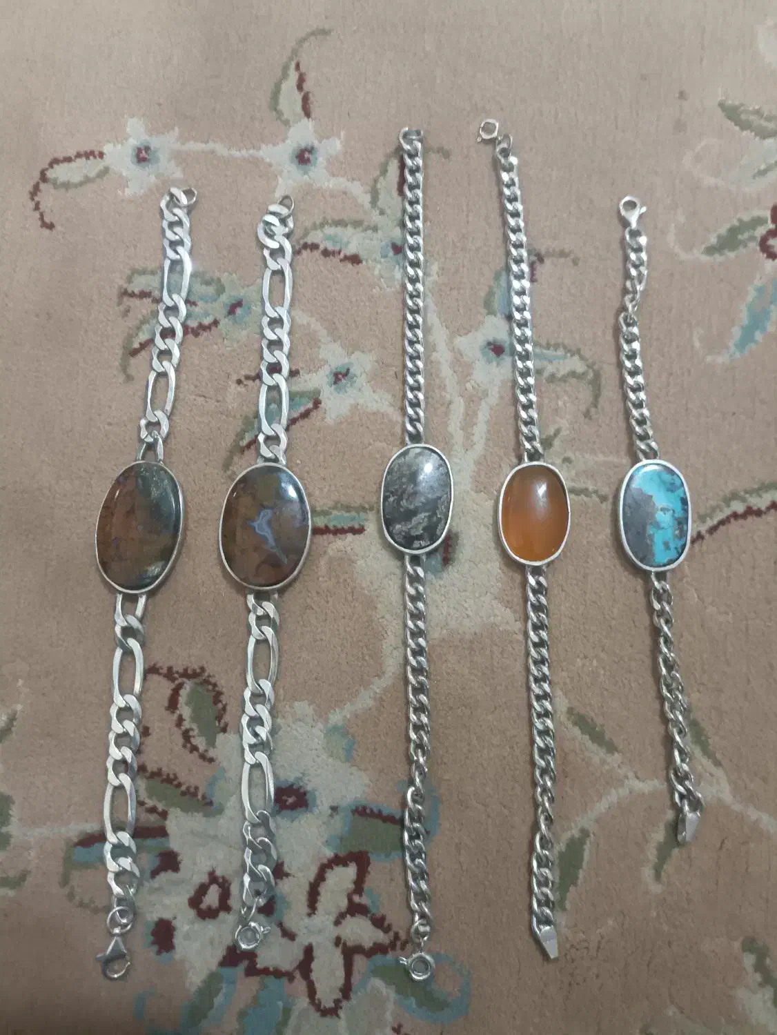 نقره با سنگهای طبیعی و قیمت مناسب فقط تا شنبه|بدلیجات|بجنورد, |دیوار