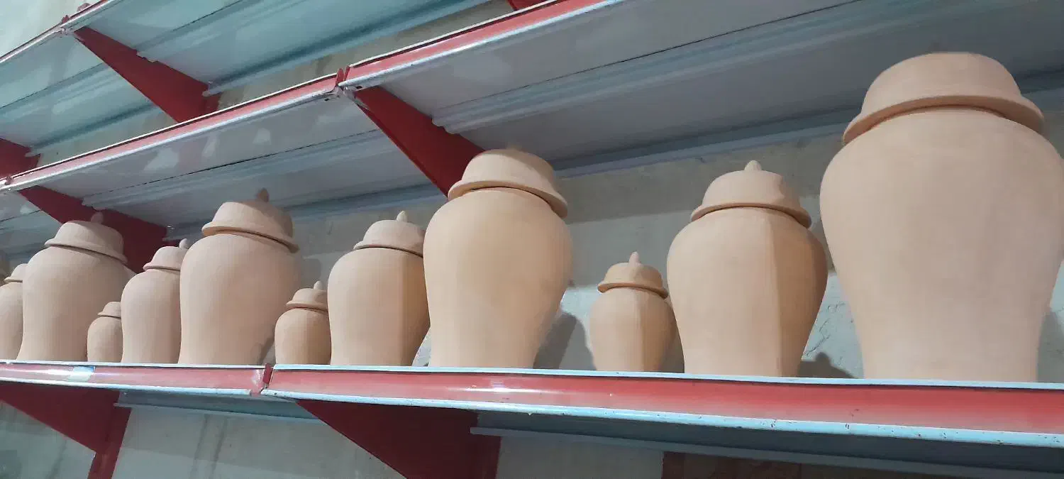 ست دکوری ظروف سفالی بسکوویتی|مجسمه، تندیس، ماکت|میاندوآب, |دیوار