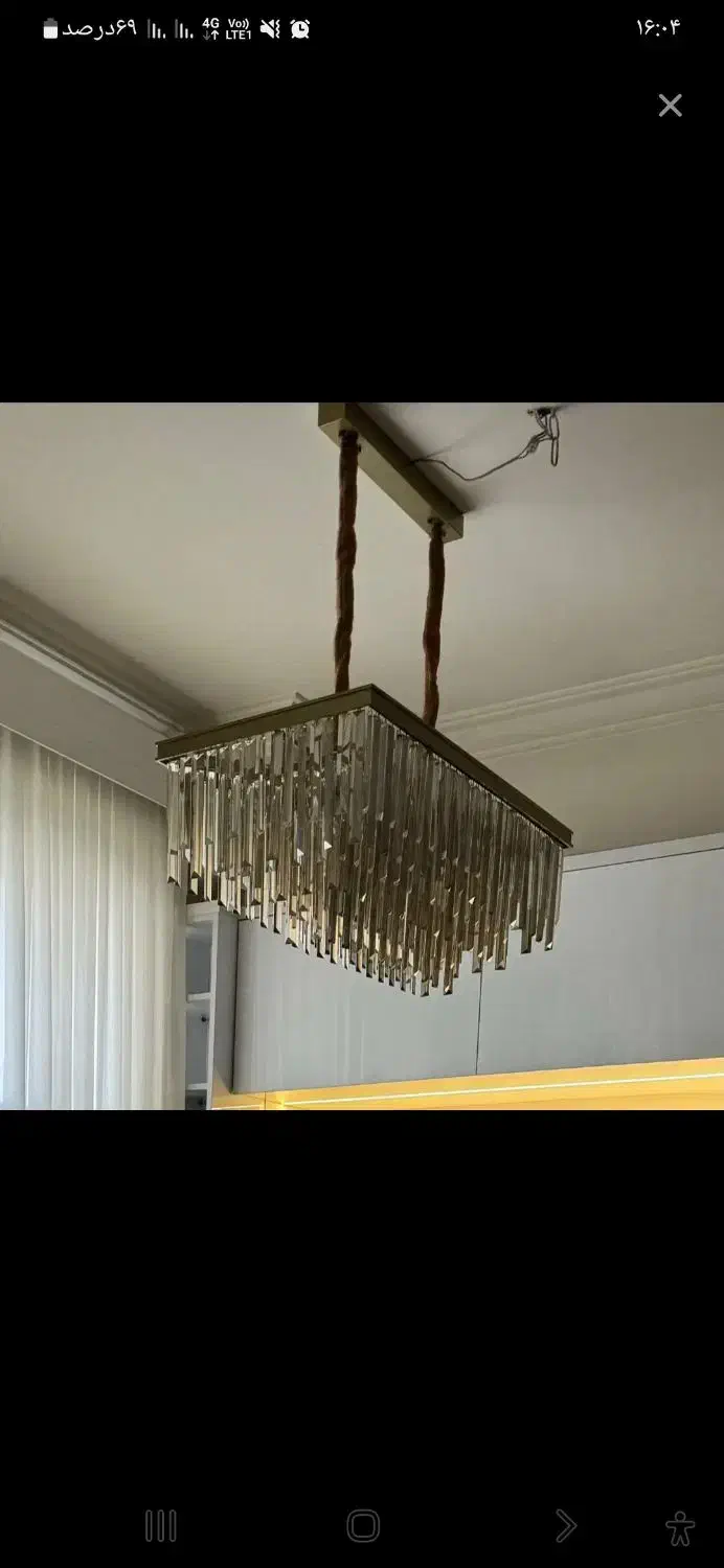 لوستر کریستال|لوستر و چراغ آویز|تهران, نیروی هوایی (پیروزی)|دیوار