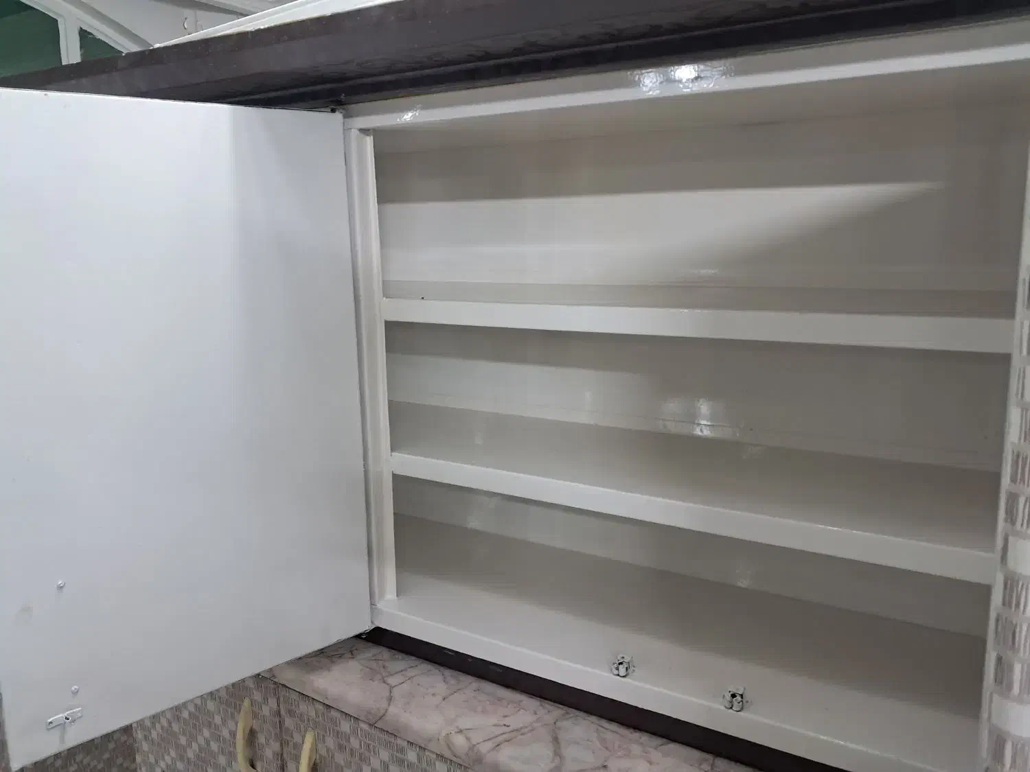 کابینت فلزی دو طبقه جادار + سینک و هود|آبچکان و نظمدهنده ظروف|مشهد, امام خمینی|دیوار