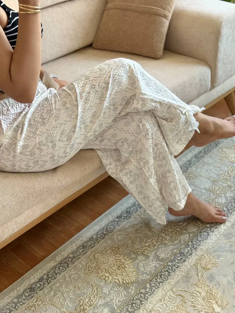 شلوار خونگی کرپ وارداتی/حسین پناهی|لباس|سنندج, |دیوار