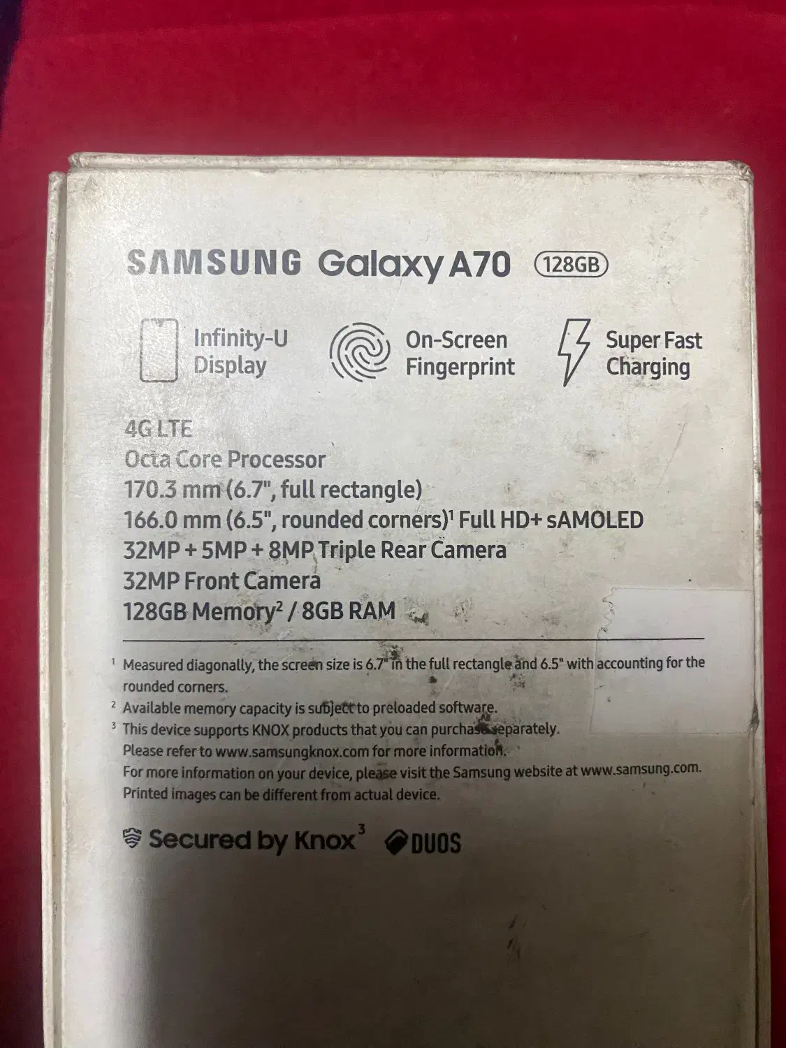 گوشی سامسونگ a70|موبایل|تهران, گلچین|دیوار