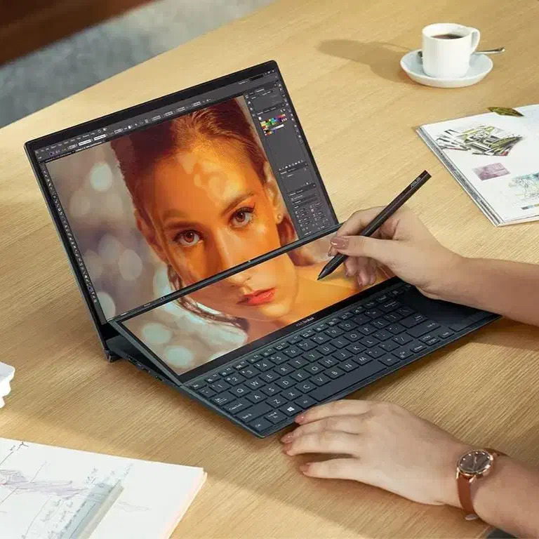 لپتاپ لمسی ایسوس با دو صفحه نمایش Asus Zenbook 14|رایانه همراه|مشهد, شاهد (شهرک غرب)|دیوار