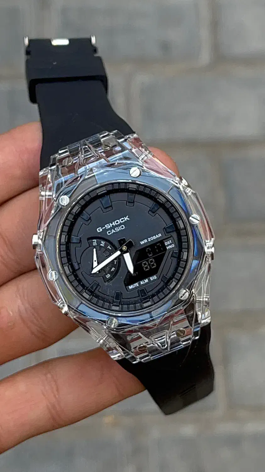 ساعت جیشاک فول مشکی|ساعت|شیراز, سیاه سنگ|دیوار