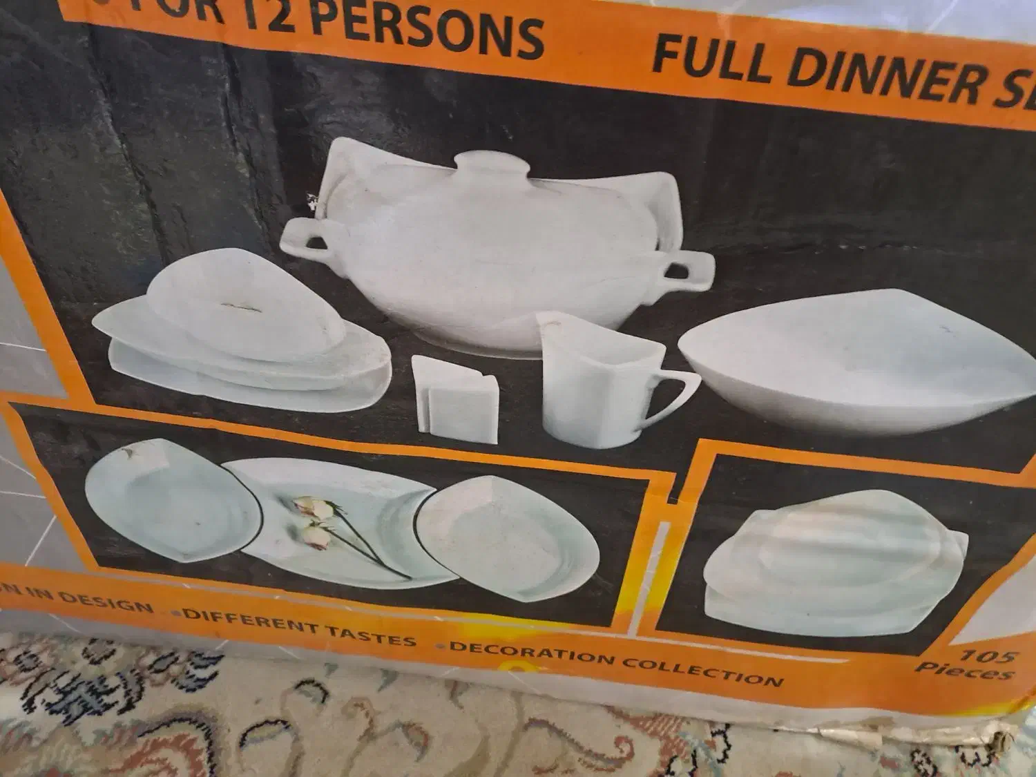 چینی پردیس ۱۲نفره نو|ظروف سرو و پذیرایی|رودهن, |دیوار