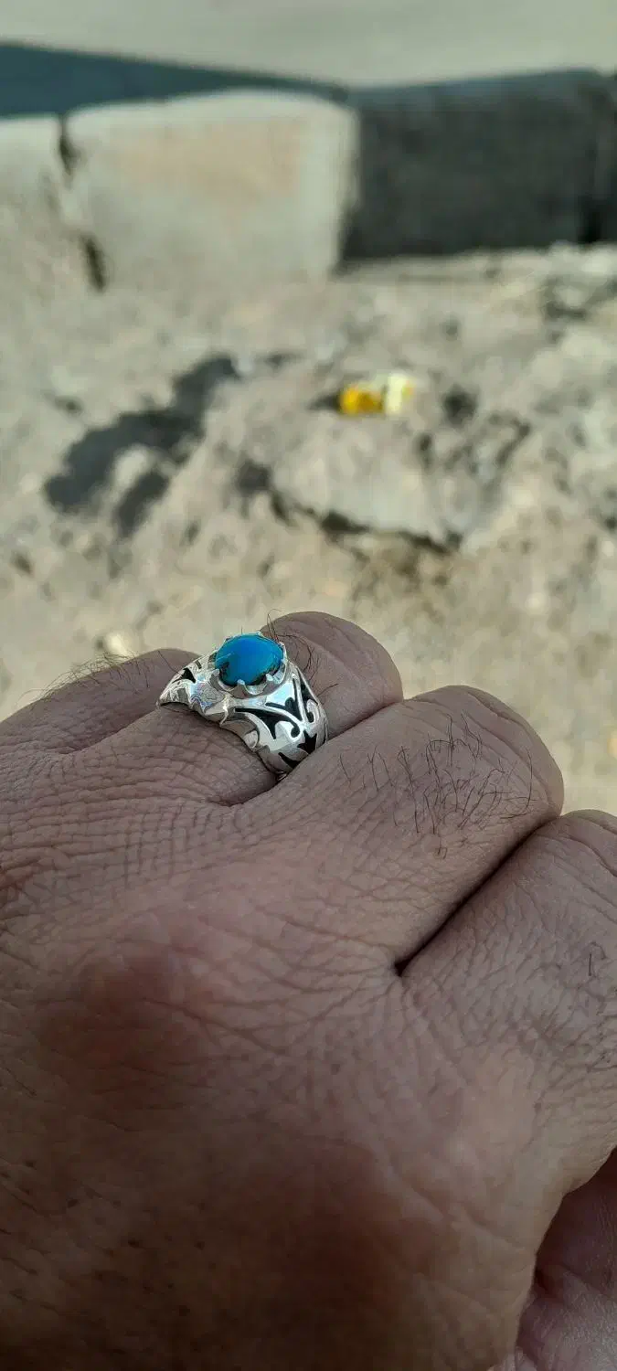 انگشتر نقره فیروزه نیشابور|جواهرات|قائن, |دیوار