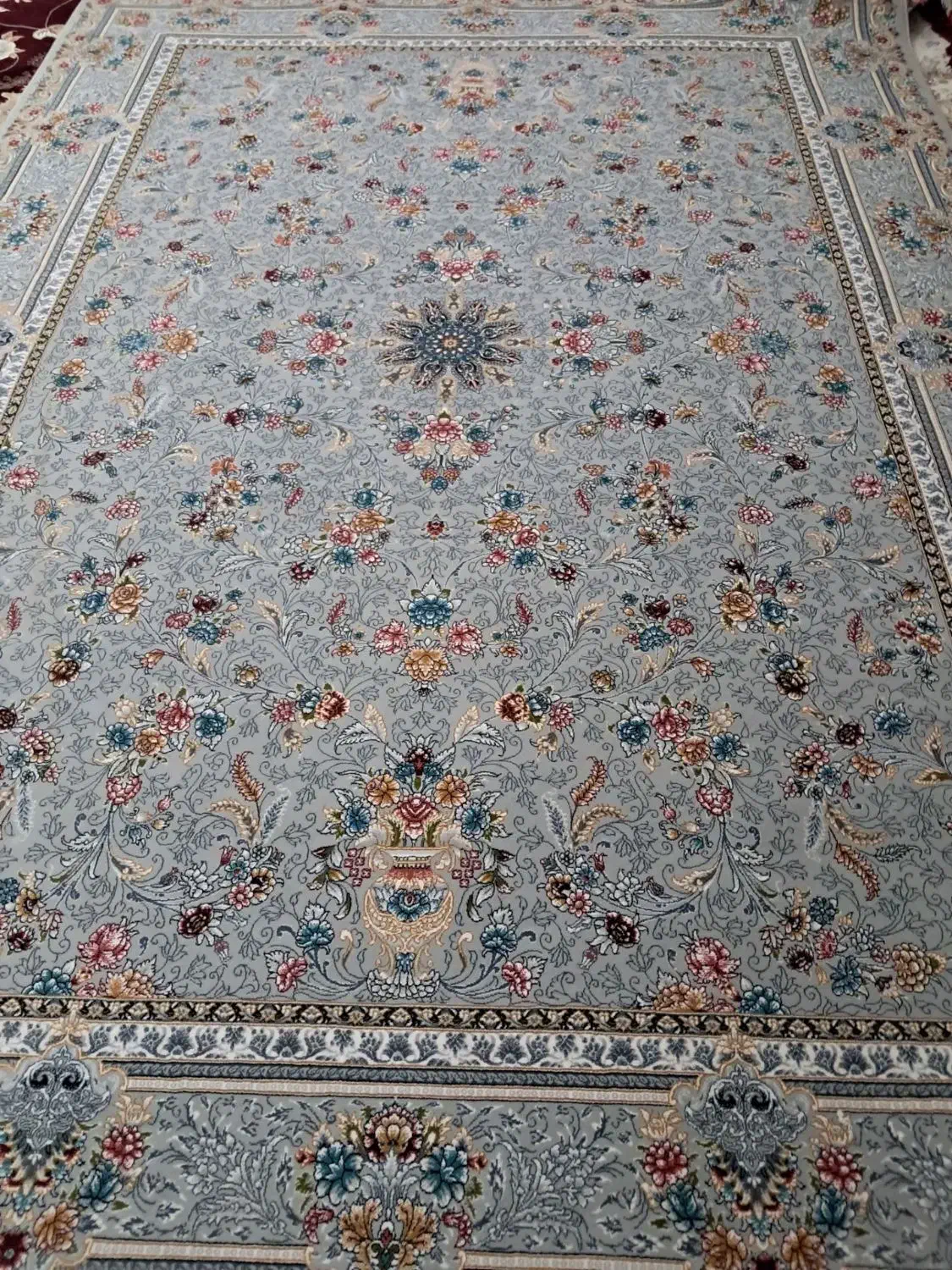 فرش ۹متری تک نخ اصلی۲عدد جهیزیه بوده اکبنده دانه۱۲|فرش|کرمانشاه, |دیوار