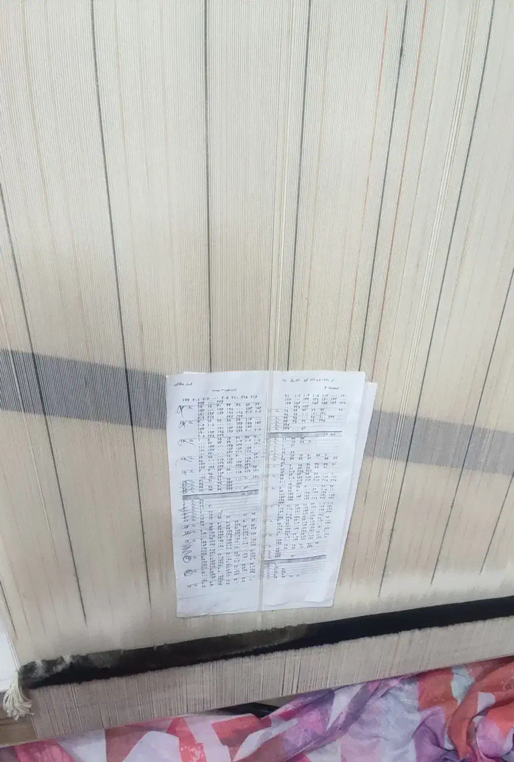 دار قالی ،با نخ مرینوس،و ابریشم وتمام وسایلش|لوازم خیاطی و بافتنی|ری, علایین|دیوار