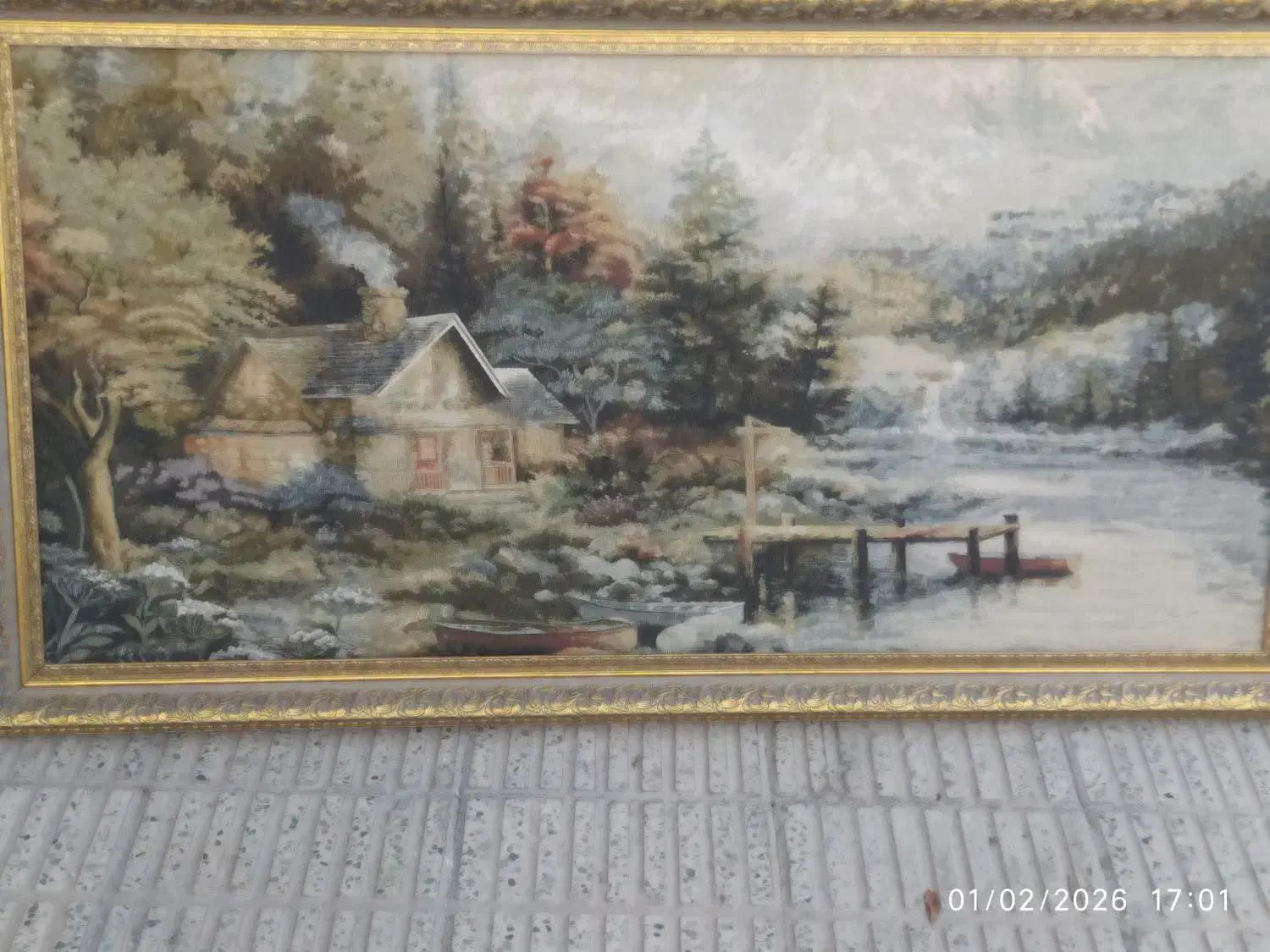 دو عدد تابلو|تابلو فرش|آبیک, |دیوار