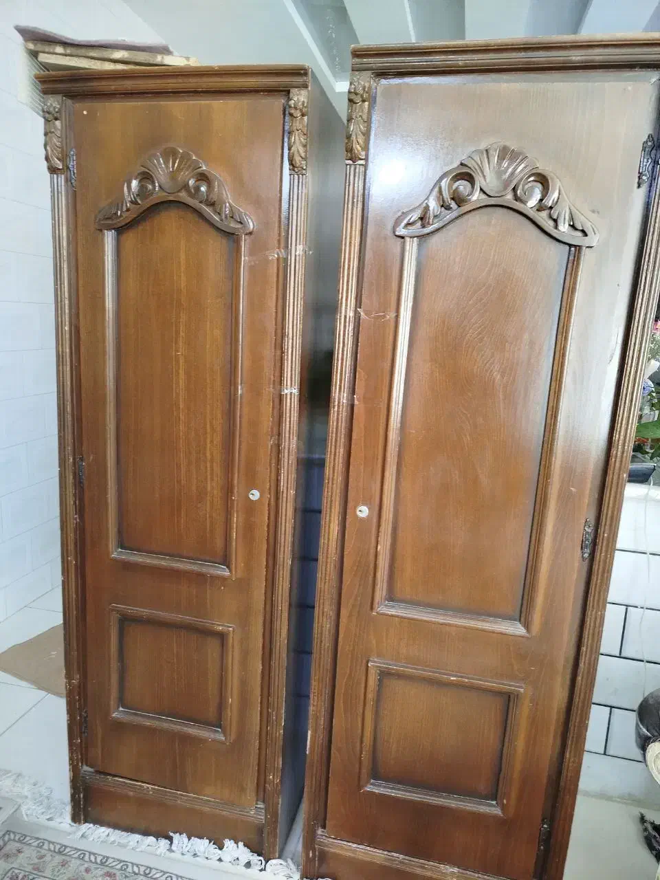 کمد و کشو چوبی|جاکفشی، کمد، دراور|فلاورجان, |دیوار