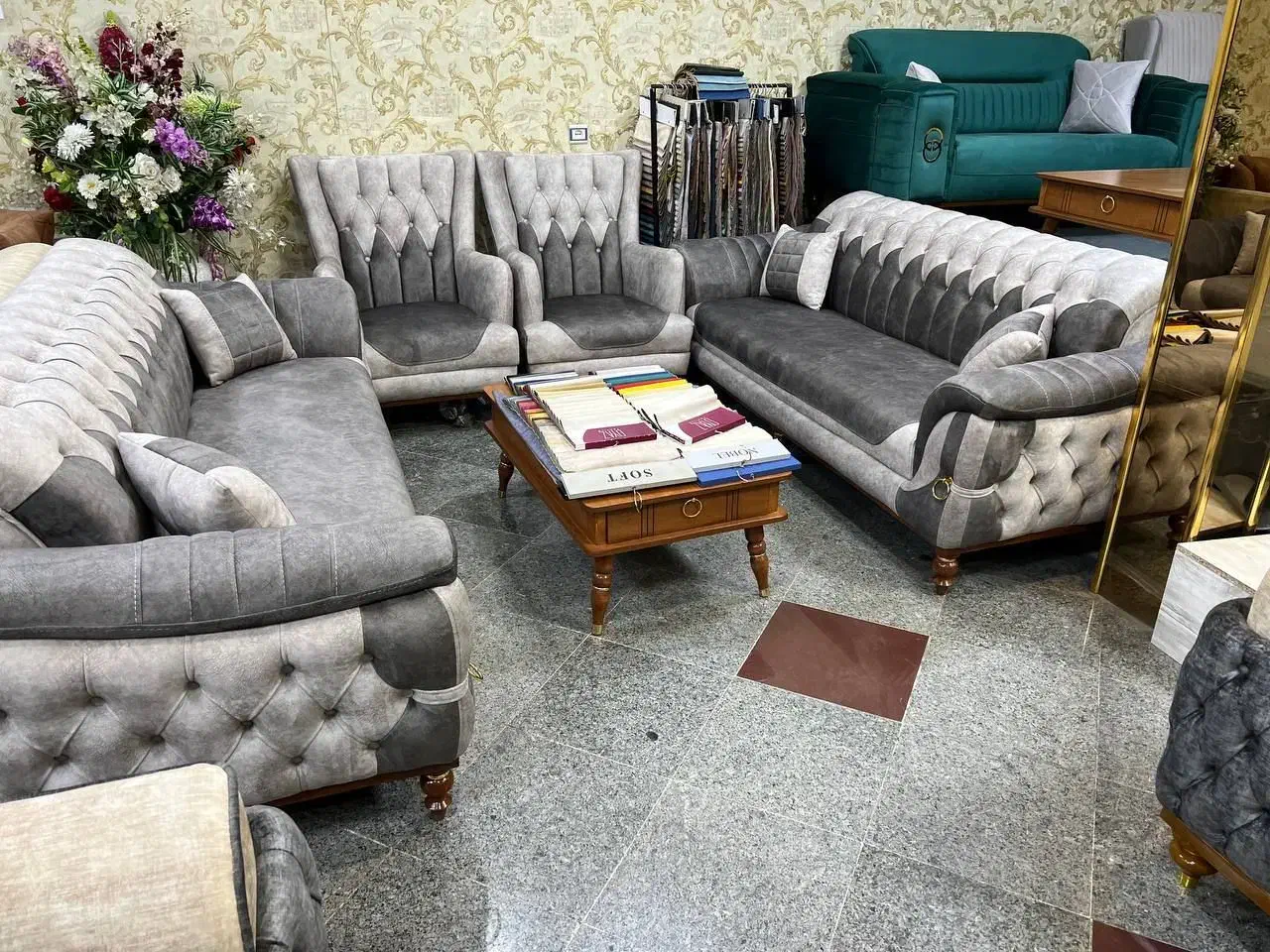 مبل چستر دنیز 8 نفره شعبانیه 1 مبلمان خوش نشین|مبلمان خانگی و میز عسلی|بیرجند, |دیوار