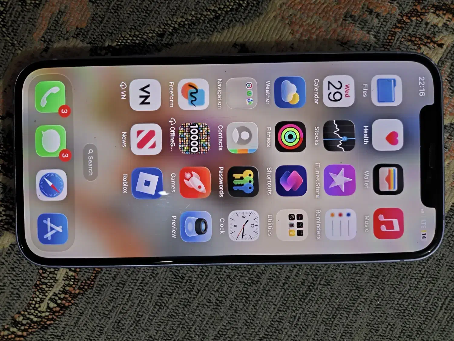 ایفون 12 نرمال 64 رنگ یاسی فوری|موبایل|ملارد, |دیوار