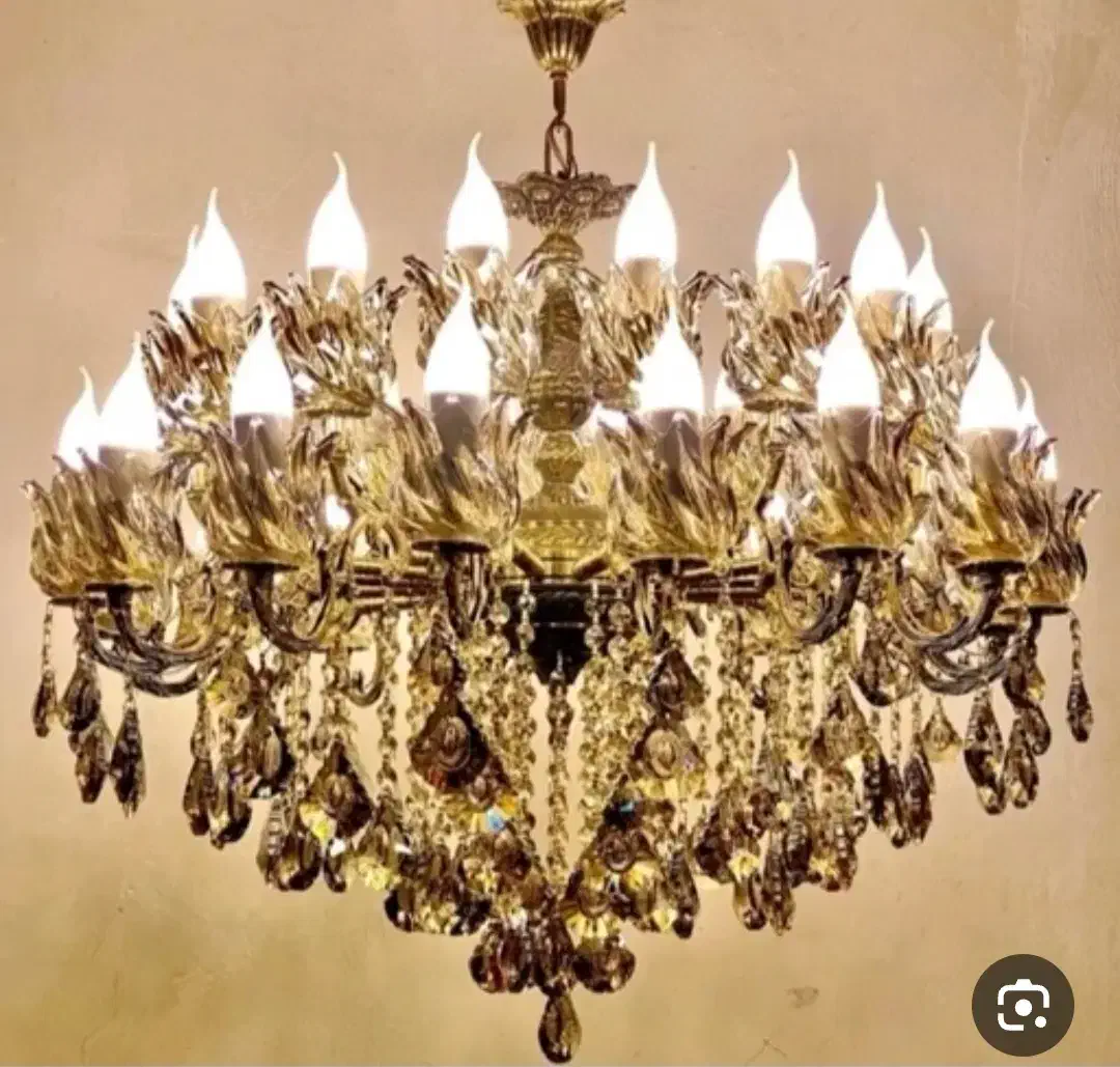 لوستر برنزی 10 شاخه|لوستر و چراغ آویز|پاکدشت, خاتون آباد|دیوار