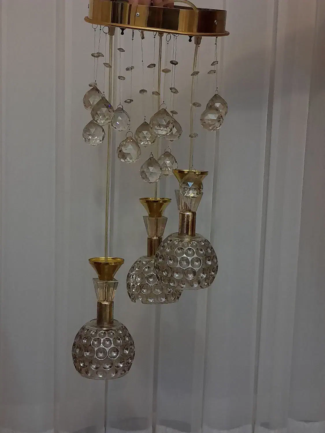 سه عدد لوستر|لوستر و چراغ آویز|سهند, |دیوار