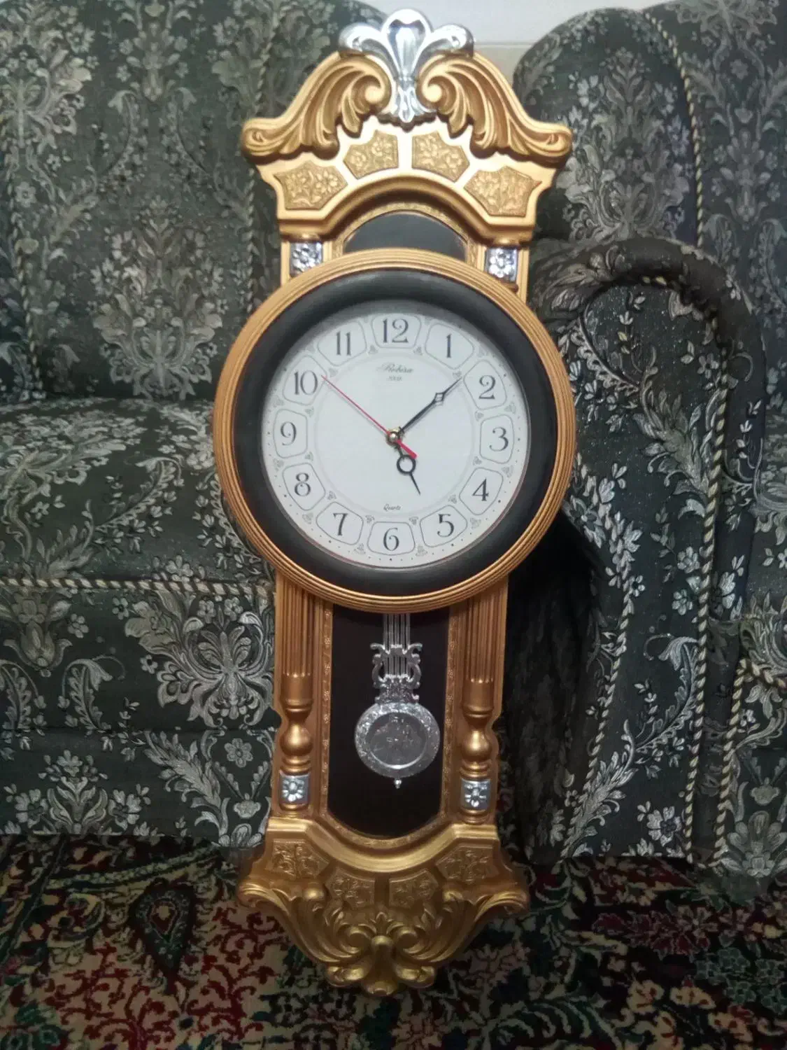 ساعت دیواری طلایی|ساعت دیواری و تزئینی|کلیبر, |دیوار