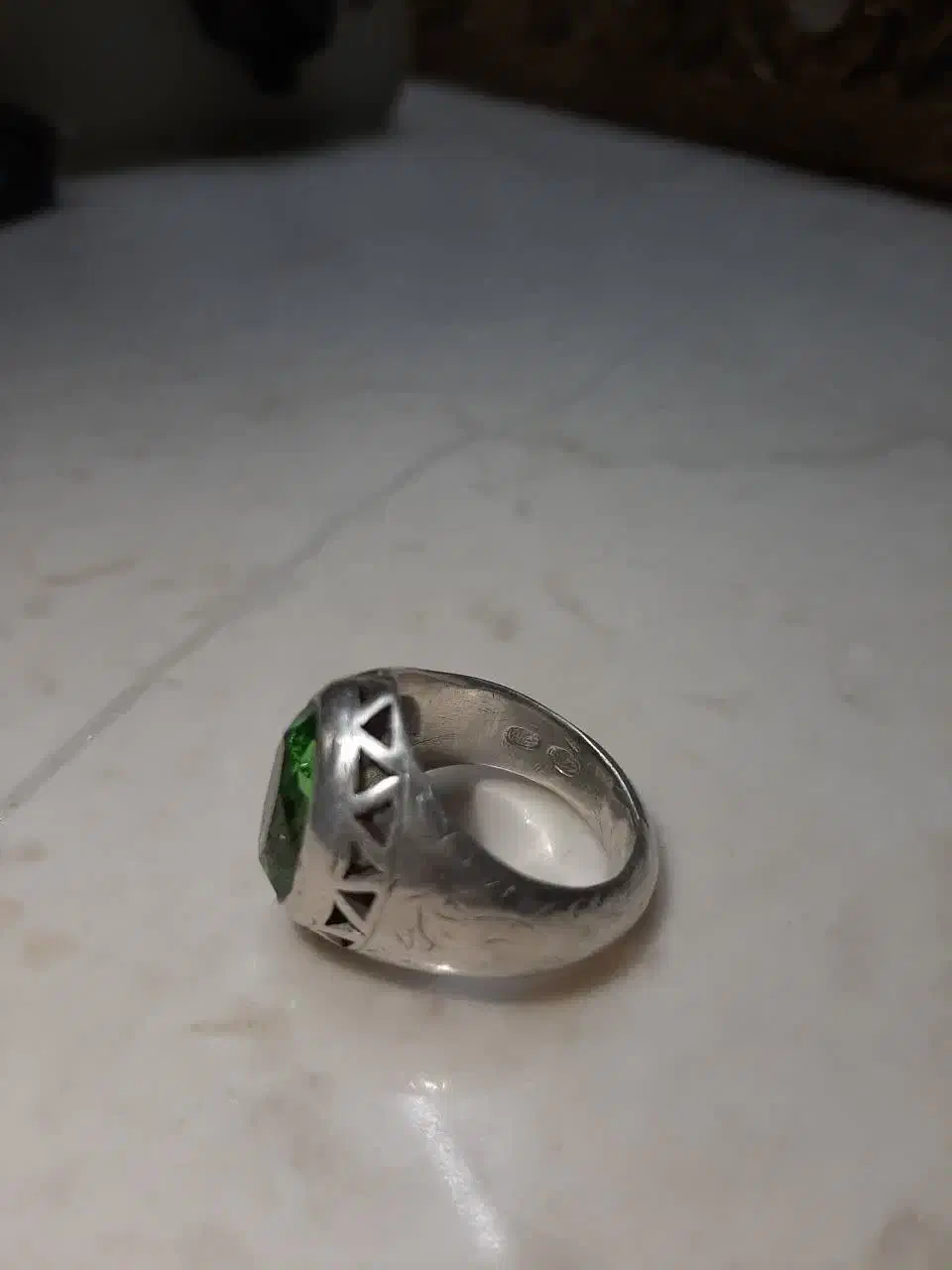 انگشتر آمیتیس سبز کمیاب و فوق کهنه|جواهرات|قم, نیروگاه|دیوار
