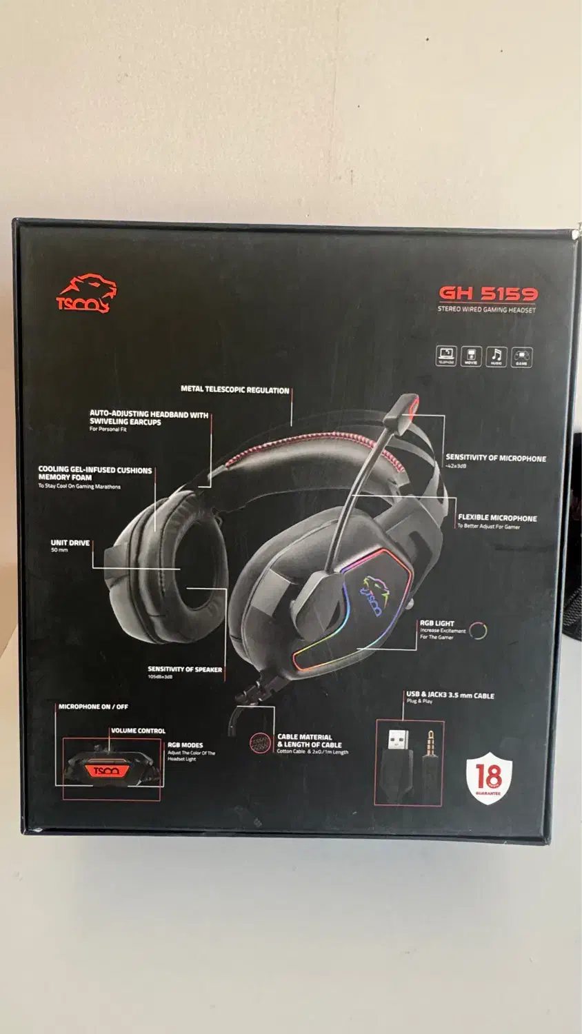 هد‌ست گیمینگ تسکو Gh5159|قطعات و لوازم جانبی رایانه|کرج, فاز ۱ مهرشهر|دیوار
