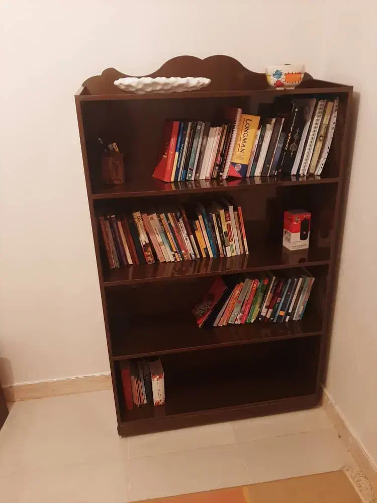 کتابخانه|کتابخانه، شلف، قفسه‌های دیواری|خرم‌آباد, |دیوار