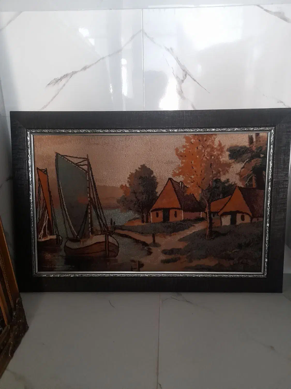 تابلو فرش درحد نو|تابلو فرش|قم, چهل درخت|دیوار