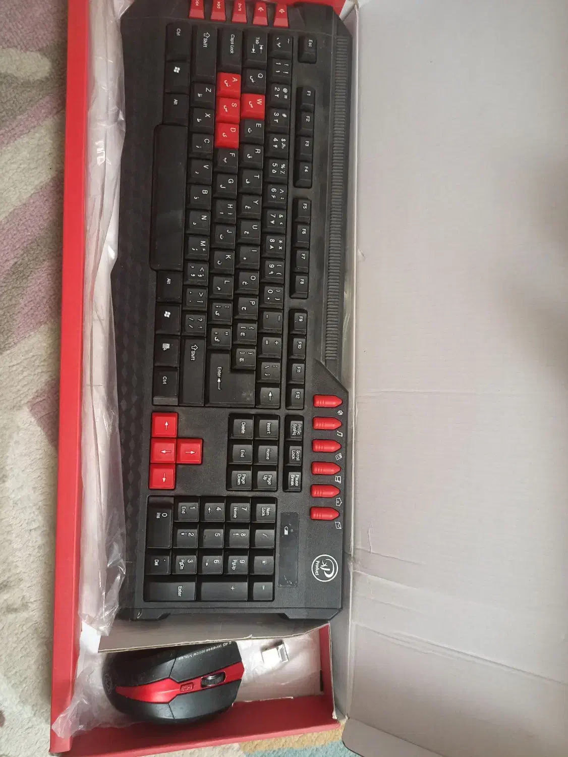 صفحه کلید بیسیم همراه موس|قطعات و لوازم جانبی رایانه|اسلام‌شهر, شهرک قائمیه|دیوار