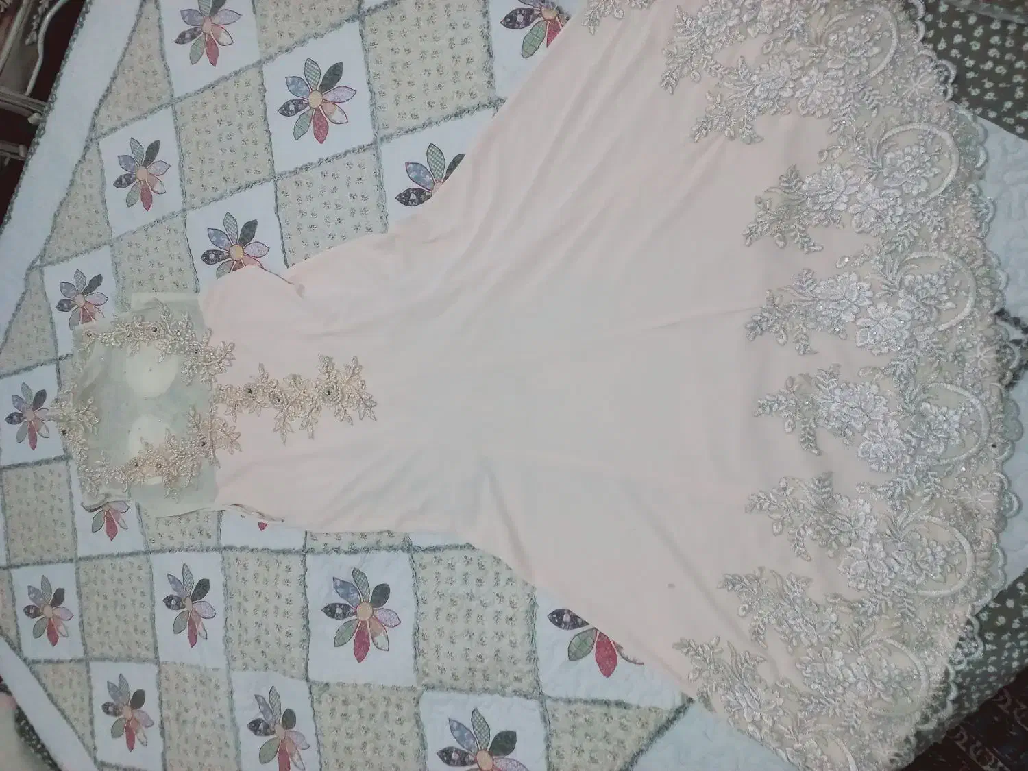 لباس مجلسی شیری رنگ سنگ دوزی|لباس|قرچک, پارس سرام|دیوار