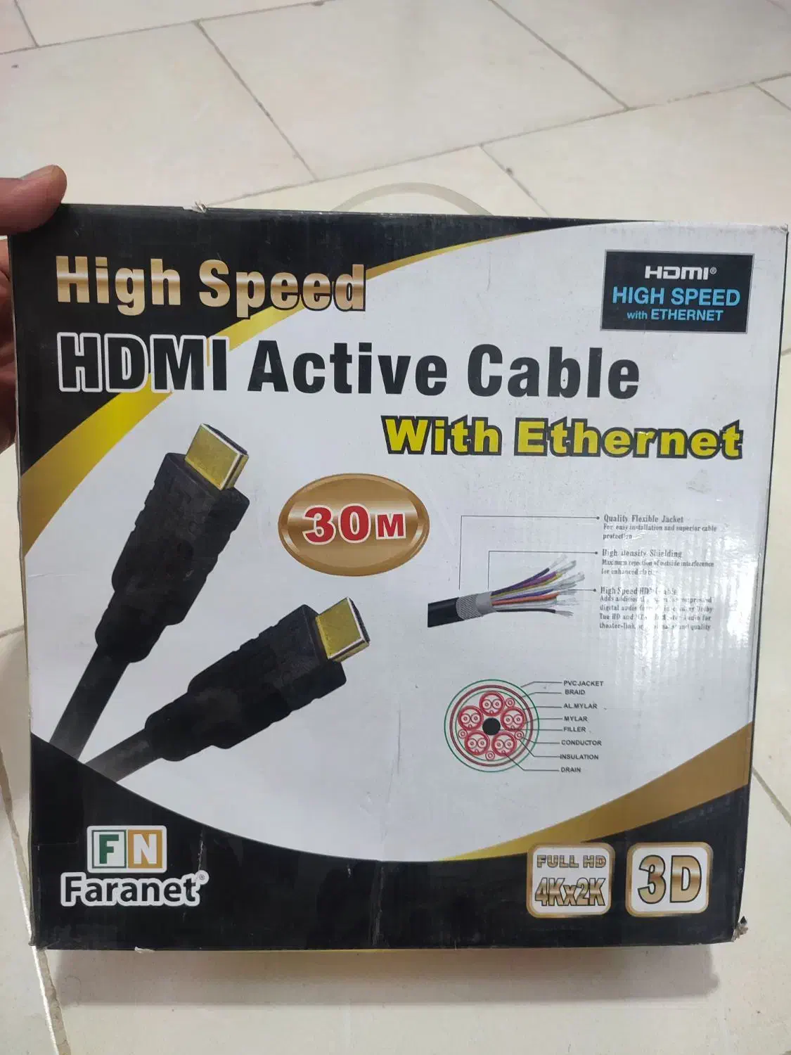 کابل HDMI FARANET 20M  Active فرانت|صوتی و تصویری|اصفهان, امیرعرب|دیوار