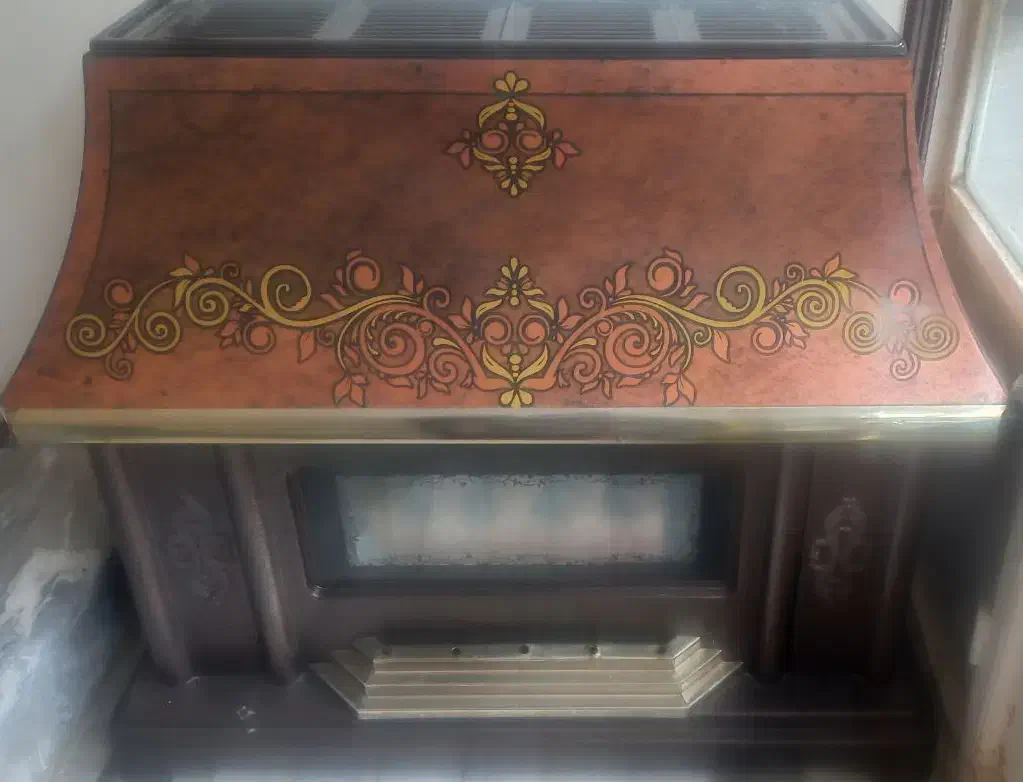 بخاری طرح شومینه|بخاری، هیتر، شومینه|بروجرد, |دیوار