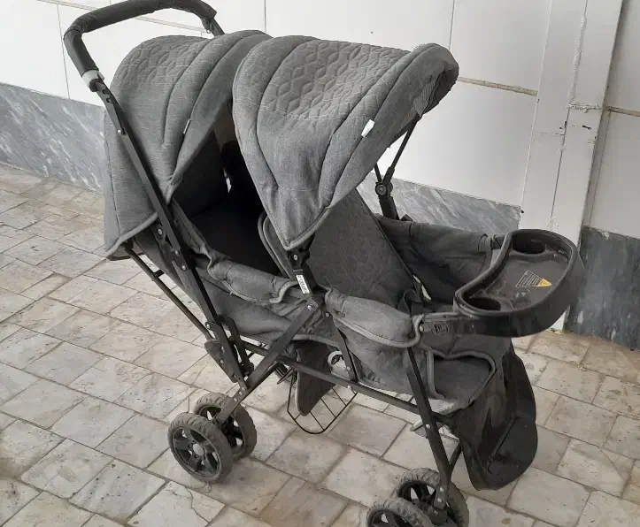 کالسکه دوقلو دلیجان مناسب سیسمونی|کالسکه و لوازم جانبی|قزوین, |دیوار