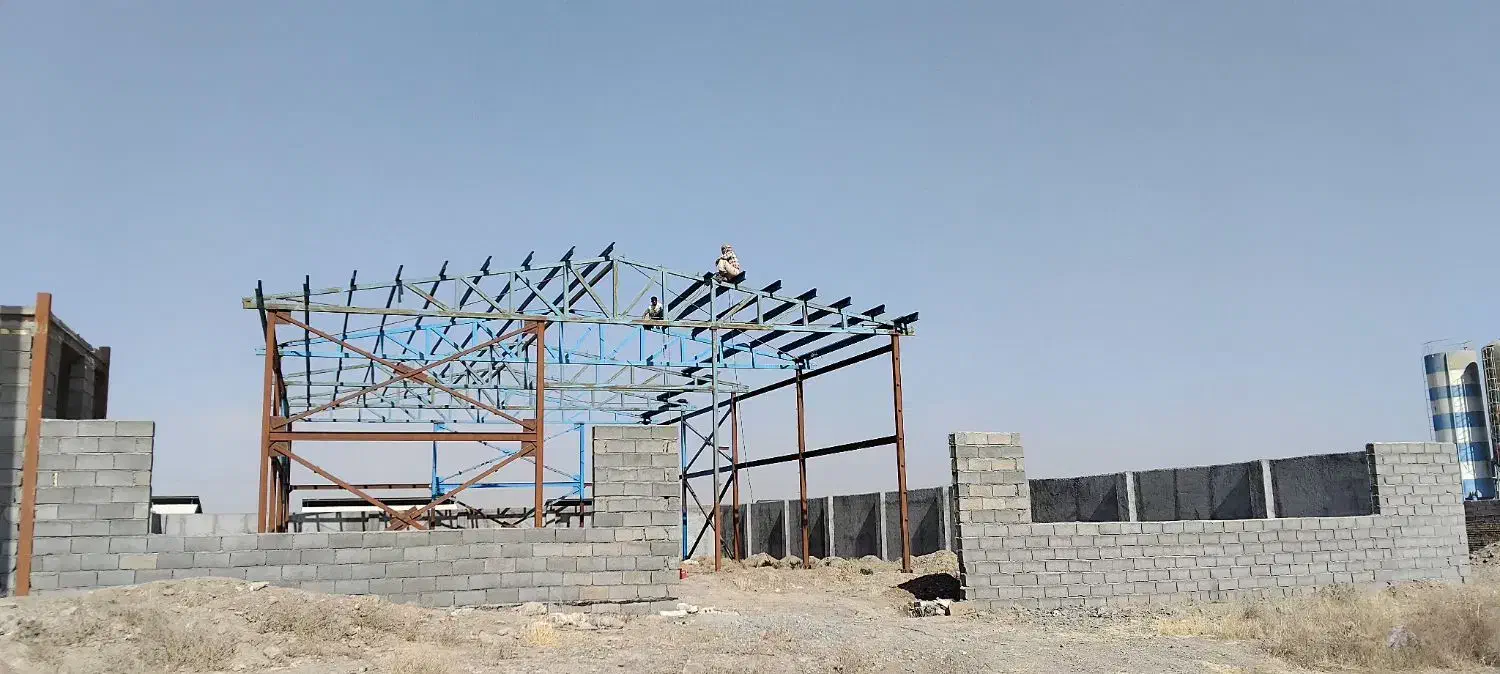 جوشکاری و پوشش سقف شیبدار خاکشور|خدمات پیشه و مهارت|گلبهار, نوبهار|دیوار