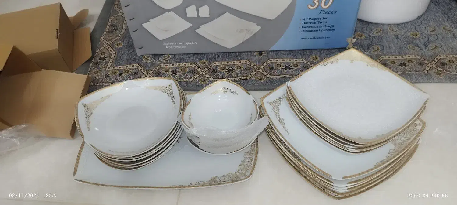 چینی پردیس  6 نفره|ظروف سرو و پذیرایی|اصفهان, ارغوانیه|دیوار